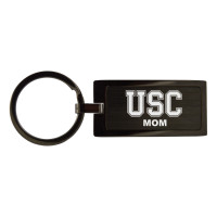 USC Trojans Block Mom Black Keychain